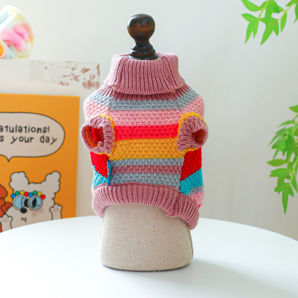 Rainbow Rover Pet Sweater