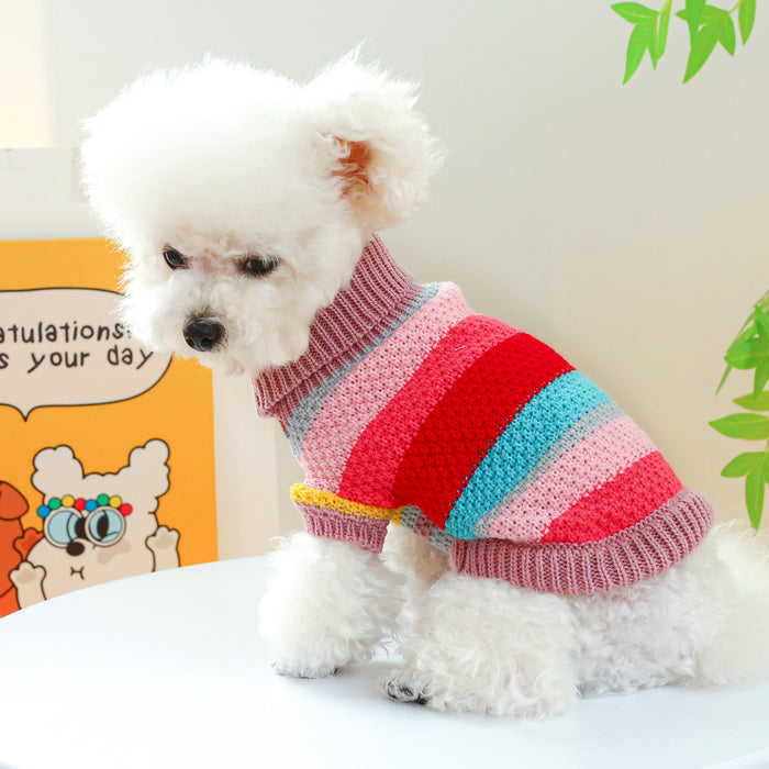 Rainbow Rover Pet Sweater